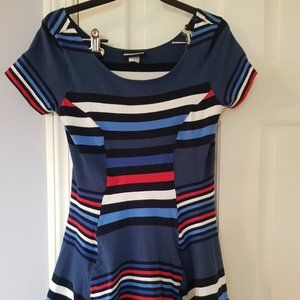 Adorable Striped Cotton Skater Dress